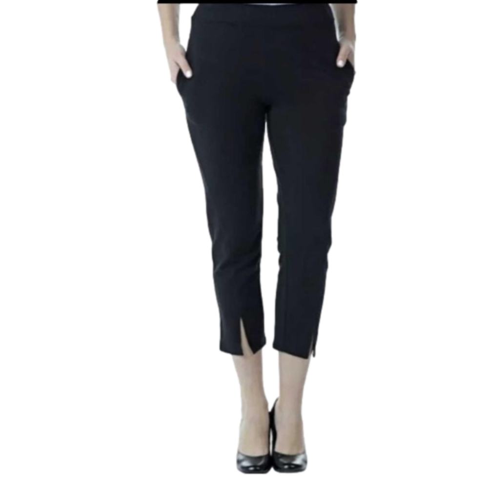 NEW LNBF Black Stretch Cropped Bamboo Pants Size XL (bin 1V)